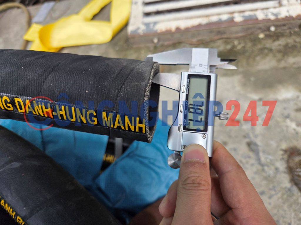 Ống cao su bố vải phi 50 - 5 lớp vải