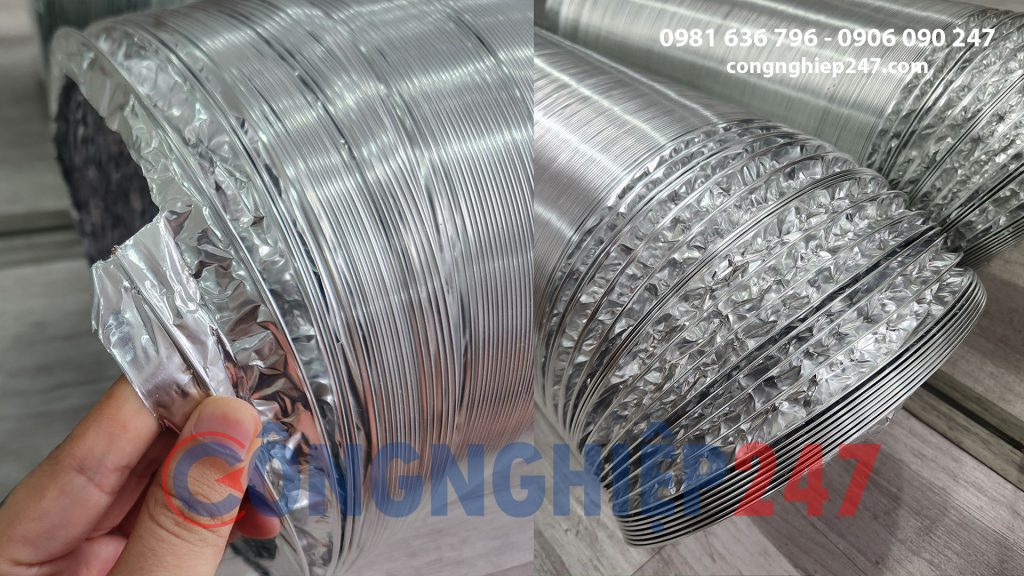 Ống gió mềm nhôm Hàn Quốc - congnghiep247 - 1