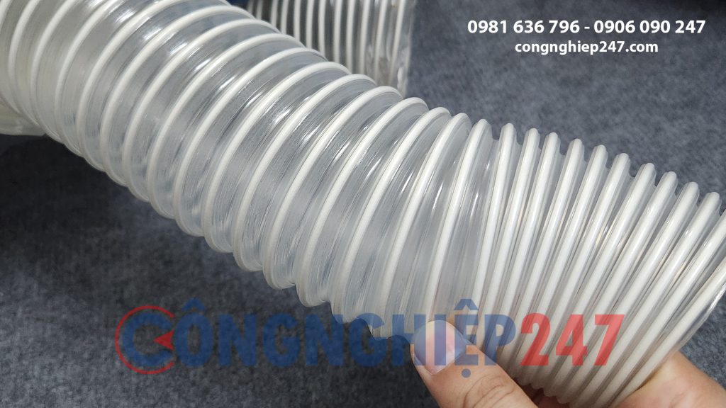 Tính năng nhẹ co giãn đàn hồi của ống hút bụi lõi thép