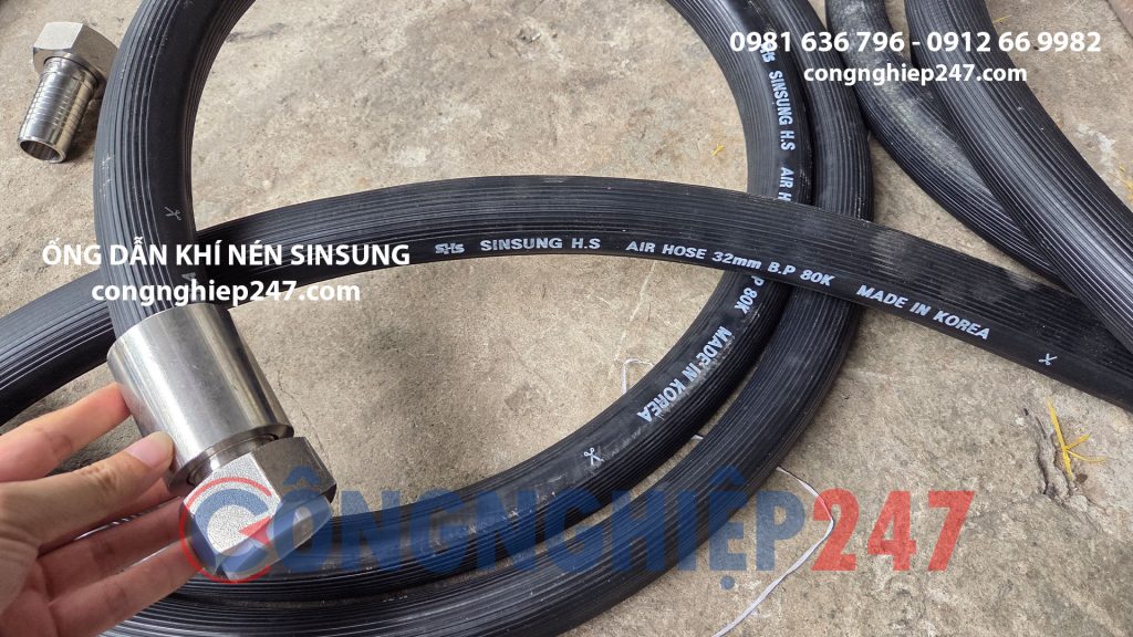 Ống dẫn khí nén Hàn Quốc - Sinsung ép cos thủy lực