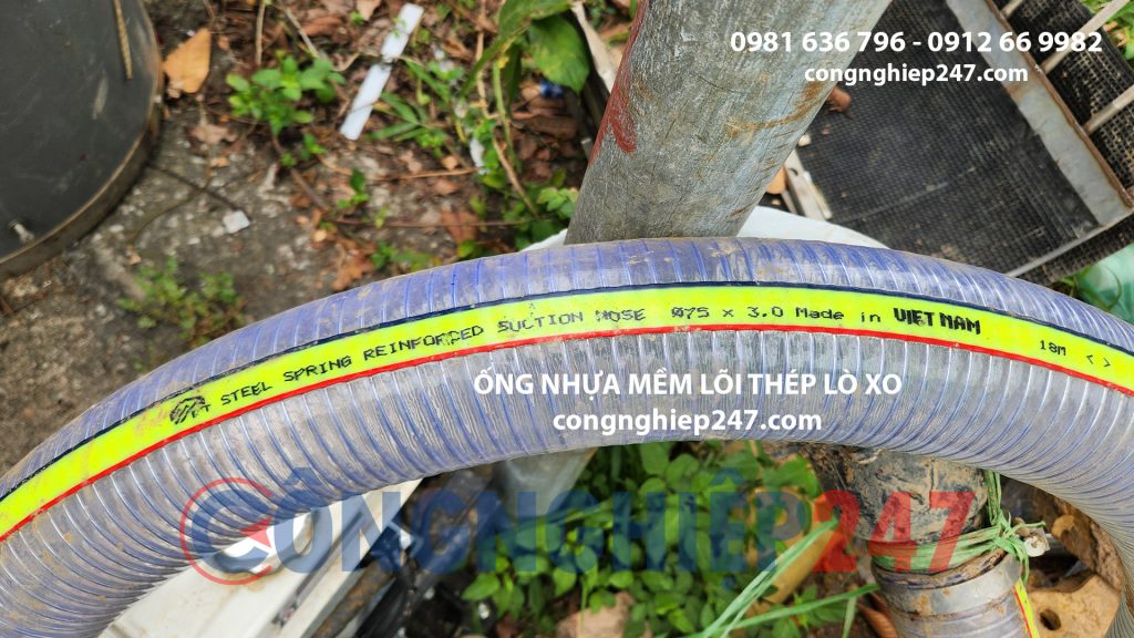 Ống lò xo thép dẫn hóa chất