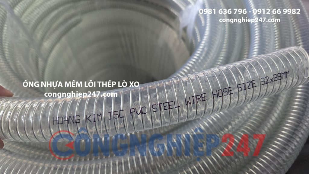 Ống nhựa mềm lõi thép lò xo