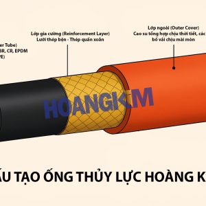 Hình minh họa Cấu tạo ống thủy lực