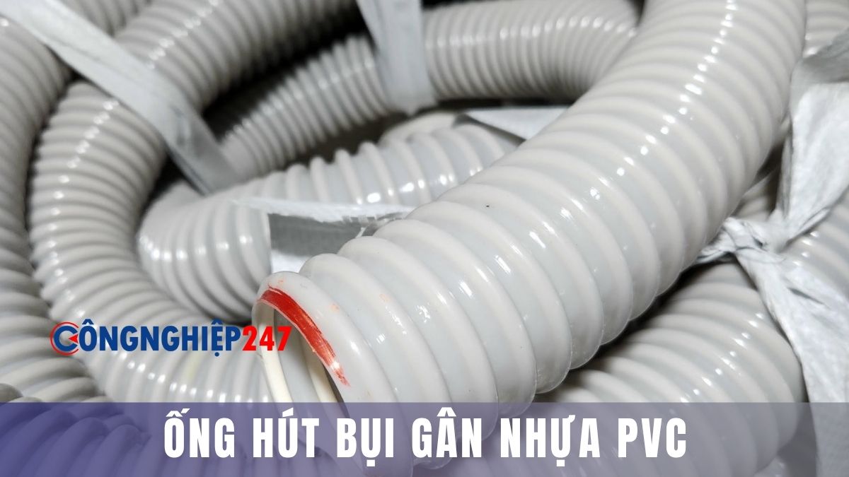 ống hút bụi gân nhựa PVC